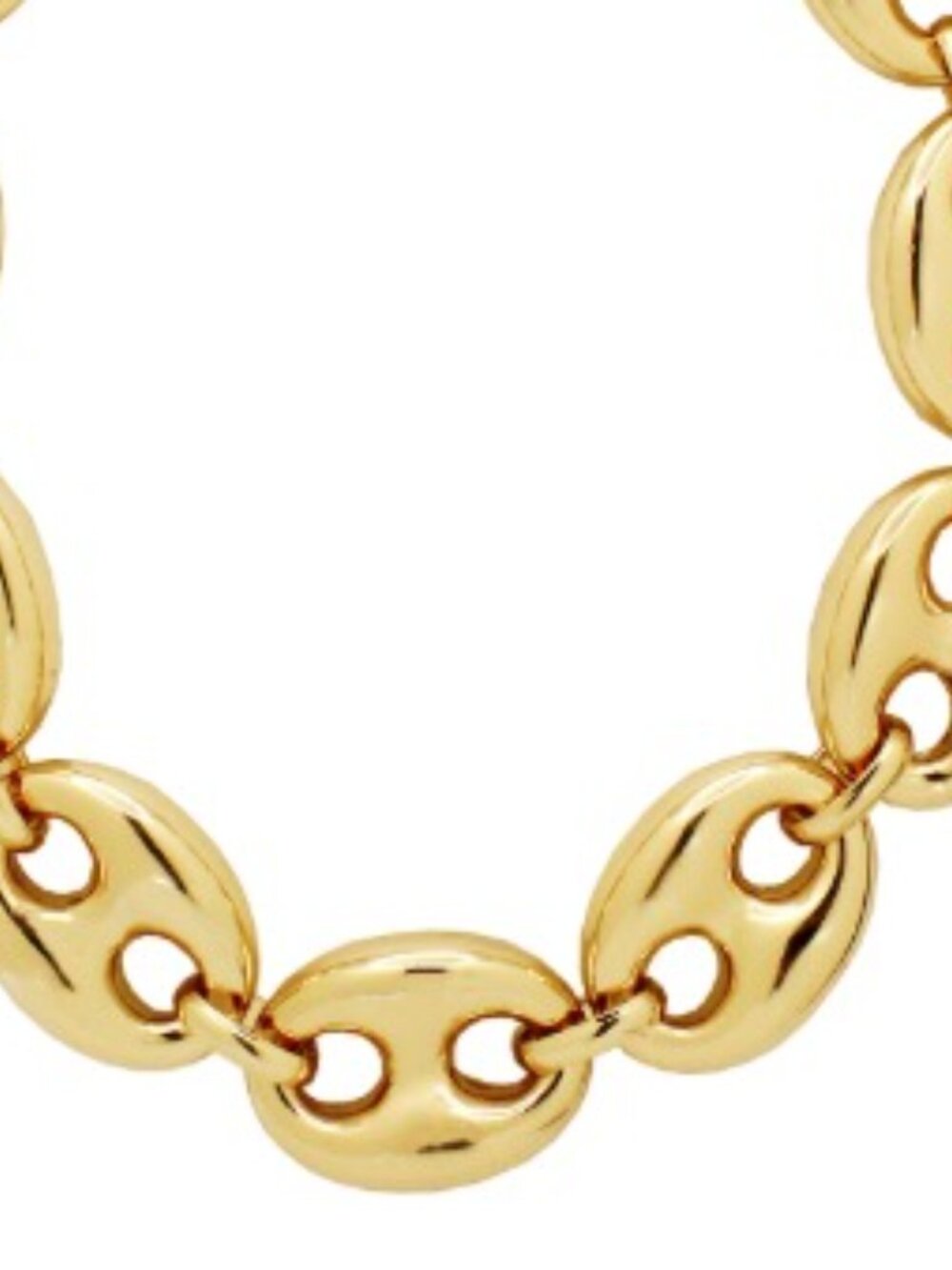 Janis Savitt Gold Oval Link Bracelet